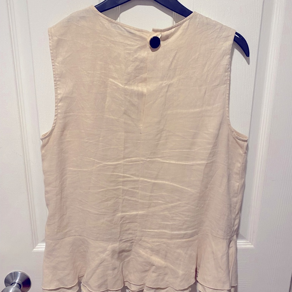 Pale pink scalloped top